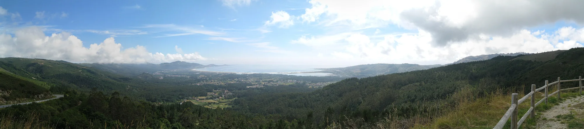 Panorámica de la playa de Carnota desde Louredo